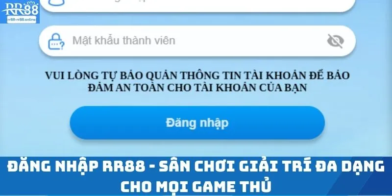 Đăng Nhập RR88 - Sân Chơi Giải Trí Đa Dạng Cho Mọi Game Thủ